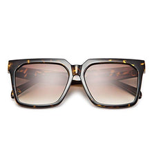 Load image into Gallery viewer, FEISEDY Oversized Sunglasses for Women Flat Top Square trendy Thick Rim Frame Shades UV400 B2585