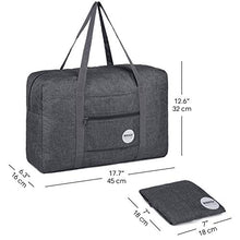 Load image into Gallery viewer, WANDF Foldable Travel Duffel Bag Luggage Sports Gym Water Resistant Nylon