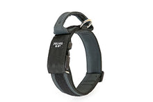 Load image into Gallery viewer, Julius-K9 Colour and Gray Collar with Handle, Safety Lock and Interchangeable Patch, 40 mm (38-53 cm), Black-Gray