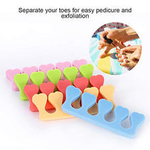 Load image into Gallery viewer, 20 Pcs Toe Separators Finger Separators, Soft Sponge Toe Separator for Painting Nails, Toe Nail Separator, Toes Separators Pedicure, Toe Finger Dividers for Women Nail Art Pedicure Manicure