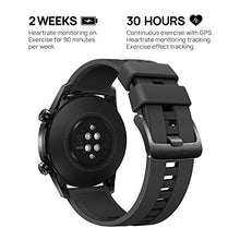 Load image into Gallery viewer, HUAWEI Watch GT 2 (46 mm) Smart Watch, 1.39 Inch AMOLED Display with 3D Glass Screen, 2 Weeks Battery Life, GPS, 15 Sport Modes, 3D Glass Screen, Bluetooth Calling Smartwatch, Matte Black