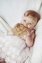 Load image into Gallery viewer, Heart'Sign 24 Designs Baby Monthly Milestone Cards | Wooden Baby Milestone Blocks | Newborn Photography Prop | Baby Registry and Baby Shower Set | Baby Nursery Decor
