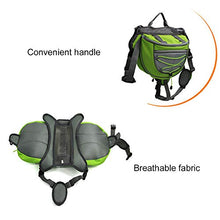 Load image into Gallery viewer, Dog Backpack Hound Travel Camping Hiking Backpack Saddle Bag Hound Harness for Dogs Rucksack with 2 Side Pockets for Medium & Large Dog