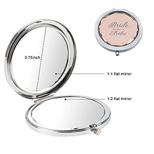 Load image into Gallery viewer, JEKUGOT 6 Pocket Sized Bride Makeup Mirrors For Hen Party, Bridal Parties, Team Brides, Bridesmaids Proposal Gifts.