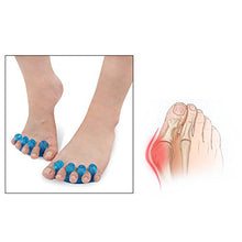 Load image into Gallery viewer, 2 Pair Gel Toe Stretcher and Toe Separator for Relaxing Toes, Bunion Relief, Hammer Toe and more for Women and Men, Quickly Alleviating Pain After Yoga and Sports Activities