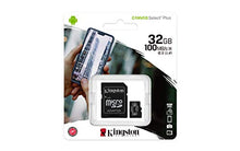 Load image into Gallery viewer, Kingston Canvas Select Plus microSD Card SDCS2/32 GB Class 10 (SD Adapter Included)