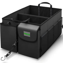 Load image into Gallery viewer, Drive Auto Car Boot Organiser – Robust, Collapsible, Multi-Compartment Car Trunk Organizer Box w/ Adjustable Straps & Handles - Essential Car Accessories