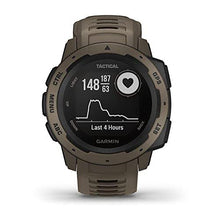 Load image into Gallery viewer, Garmin Instinct - Tactical Edition Rugged Outdoor Smartwatch, Built-in Sports Apps and Health Monitoring, Coyote Tan