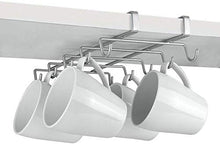 Load image into Gallery viewer, Metaltex Shelf Mug Holder, Polytherm Coated, Silver, SpiderMug