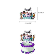 Load image into Gallery viewer, Encanto Birthday Party Supplies,Magic House Decorations include Banner,Cake Topper, Cupcake Toppers,Balloons