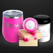 Load image into Gallery viewer, Mom Spa Set Gift Basket for Women - Luxury Bath Set Soap Bars, Body Lotion, & Bath Bomb Care Package for Women - Pampering New Mom to be Gift Box Set for Women - Relaxing Bath and Body Beauty Gift Set