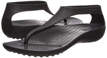 Load image into Gallery viewer, Crocs Women's Crocs Serena Flip W Open Toe Sandals, Black Black 001, 7 UK