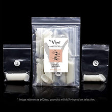 Load image into Gallery viewer, By Vixi 600 Pieces SHORT OVAL NAIL SET with FREE GLUE & PREP FILE, 10 Sizes – Opaque Express Full Cover False Fingernail Extensions for Salon Professionals & Home Use