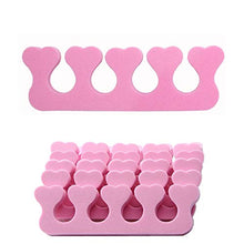 Load image into Gallery viewer, 20pcs Soft Foam Sponge Toe Separators Finger Dividers Soft Sponge Finger Divider Spacer Nail Art Manicure Pedicure Tools