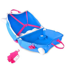Load image into Gallery viewer, Trunki Children’s Ride-On Suitcase: Pearl Princess Carriage (Blue)