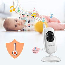 Load image into Gallery viewer, HelloBaby HB32 Wireless Video Baby Monitor with Digital Camera, 3.2 Inch Screen Night Vision Temperature Monitoring & 2 Way Talkback System UK Interface Plug, White