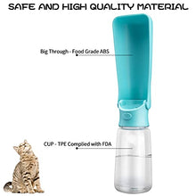Load image into Gallery viewer, Leak-Proof Backflow Portable Dog Water Bottle KingAcc 550Ml Foldable Dog Cat Travel Water Bowl Outdoor Lightweigh Pet Drinking Cup(Don't Use Hot Water and Dishwasher)
