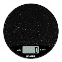 Load image into Gallery viewer, Salter 1009 BKDR Digital Kitchen Scale – Marble finish Easy to Read Circle Electronic Cooking Scale - Up to 8 kg – Black