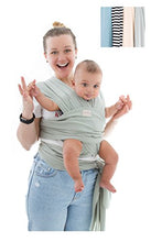 Load image into Gallery viewer, Baby Sling Wrap Premium Carrier Newborn to Toddler | Safety Tested | Nursing Cover | Soft Stretchy Carrier | One Size Fits All | Neutral Colours