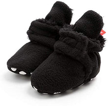 Load image into Gallery viewer, TMEOG Unisex-Baby Newborn Cozie Fleece Booties with Non Skid Bottom Infant Winter Shoes