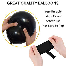 Load image into Gallery viewer, Black Gold Balloon Arch Kit, Balloon Garland Kit with 36 inch Giant Latex Balloon Star Foil Balloons, Black Gold Birthday Party Decorations with Tassel for Ramadan Graduation Wedding New Year