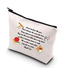 Load image into Gallery viewer, BNQL Teacher Appreciation Gifts Makeup Pouch Thank You Teacher Gifts from Student Teacher Cosmetic Bag Zipper Travel Toiletry Bag (Teacher Bag)