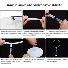 Load image into Gallery viewer, ZHIQIYI 66inch Round Balloon Arch Stand, Balloon Garland Balloon Hoop Frame Kit, Including Balloon Decoration Accessories, for Wedding, Birthdays, Baby Showers, Party Backdrop Frame Stand.