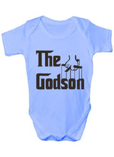 Load image into Gallery viewer, Print4U The Godson Funny Babygrow Babies Gift Boys Vest Babies Clothing, 3-6 Months, Blue