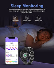 Load image into Gallery viewer, LIGE Smart Watch for Men, Fitness Watch 1.32" Touch Screen with Bluetooth Voice Call, Smart Watch with Heart Rate Sleep Monitor, IP67 Waterproof Fitness Tracker Sport Smartwatch for iOS Android, Black