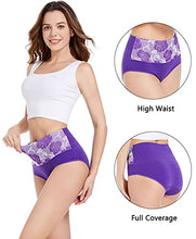 Load image into Gallery viewer, HAVVIS Women High Waist Cotton Knickers Tummy Control Briefs C-Section Recovery Underwear Soft Stretch Ladies Panties Multipack (Multicolor-8 Pack, XS, x_s)