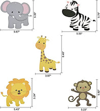 Load image into Gallery viewer, Konsait Jungle Animals Party Swirl Decorations, 30 Pack Hanging Swirl Animals Party Supplies Jungle Theme Birthday Party Decorations