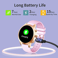 Load image into Gallery viewer, QL-Smart Smart watch Fitness Watches for Women 1.09" Full Touch Screen, Smartwatch ladies Fitness Trackers with Heart Rate Monitor, Step Counter Smart Watch for Android iPhone