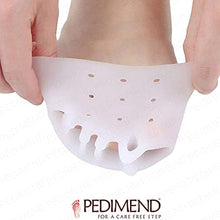 Load image into Gallery viewer, Pedimend 2 Pairs Gel Toe Separators Metatarsal Pads, Gel Toe Straightener for Overlapping Toes, Bunion Corrector, Hallux Valgus Forefoot Pain Relief