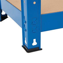 Load image into Gallery viewer, Garage Shelving Units 178 x 90 x 30cm BiGDUG 5 Tier Blue Racking 150kg Per Shelf (2 Bay)