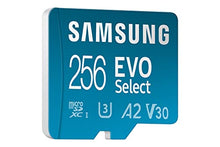 Load image into Gallery viewer, Samsung EVO Select 256GB microSDXC UHS-I U3 130MB/s Full HD & 4K UHD Memory Card inc. SD-Adapter (MB-ME256KA/EU)