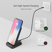 Load image into Gallery viewer, Amazon Basics 10W Qi Certified Wireless Charging Stand