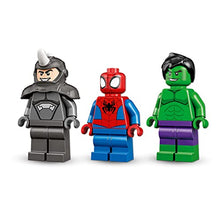 Load image into Gallery viewer, LEGO 10782 Marvel Hulk vs. Rhino Monster Truck Showdown, Toy for Kids Age 4 Plus with Spider-Man Minifigure, Spidey And His Amazing Friends Series
