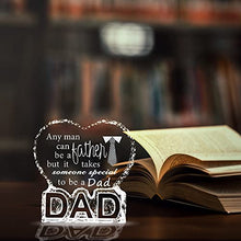 Load image into Gallery viewer, Crystal Birthday Gift for Dad, Father's Day Gifts from Daughter, Paperweight with DAD Letters