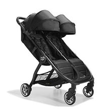 Load image into Gallery viewer, Baby Jogger City Tour 2 Double Travel Pushchair | Lightweight, Foldable & Portable Double Buggy | Pitch Black