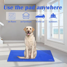 Load image into Gallery viewer, PetIsay Dog Cooling Mat, Cat Cooling Pad - Pressure-Activated Gel Cooling Mat for Dogs- Keep Your Dogs and Cats Comfortable All Summer - Avoid Overheating(65 ✕ 50 cm)