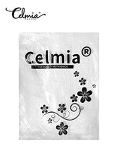 Load image into Gallery viewer, Celmia Women's Evening Dress Halter Ball Dresses Long Split Satin Festive Dresses Party Dresses Long A-line Evening Prom Dress Bridesmaid Dress, A-Black, S