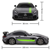 Load image into Gallery viewer, New CMJ RC Cars Mercedes GT Pro AMG Remote control Radio Car 1:24 Officially Licensed 1:24 Scale Working Lights 2.4Ghz (Grey)