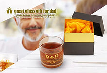 Load image into Gallery viewer, Father's Day Gifts Dad,550ml(18.6oz) Super Capacity Dad Lowball Glass Tumbler Dad Beer Glass,New dad Gifts Glass,Dad Lowball Glass Tumbler,Dad Birthday Gifts ,Present for Dads | Step Dad