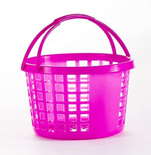 Load image into Gallery viewer, Prextex 12 Bright Coloured Plastic Easter Egg Hunt Baskets for Kids,Great Easter Basket with Handle for Children Easter Parties, Gift Baskets, 9cm High