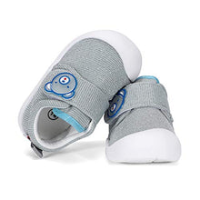 Load image into Gallery viewer, MASOCIO Baby Shoes Boy Girl First Walking Shoes Toddler Infant Anti-Slip Baby Trainer Prewalker Glittery, Gray, 3 UK Child (Manufacturer Size: CN 14)