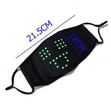 Load image into Gallery viewer, LED Face Mask Voice Activated, LED Light Up Face Masks with Filters for Adults Imitates Lips Speaking Talking Sound Command Control Mask for Carnival Masquerade Party
