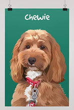 Load image into Gallery viewer, Custom Pet Portrait Print, Dog Lover Gifts, Custom Dog Portrait, Unique Gift, Pet Portrait from Photo, Personalised Cat Owner Portrait, Unique Present, Pet Memorial, Wedding Gift Idea Women or Men