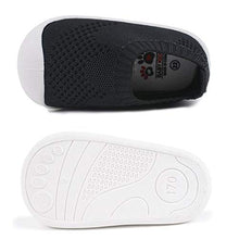 Load image into Gallery viewer, Infant Children Boys and Girls Size 3.5 Black Flying Mesh Sports Shoes Casual Shoes Net Shoes Toddler Shoes Baby Girl Boys Soft Soles Sneakers Slip-On 1-4 Year Black