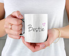 Load image into Gallery viewer, Bestie Love Heart Best Friend Ceramic Gift Mug