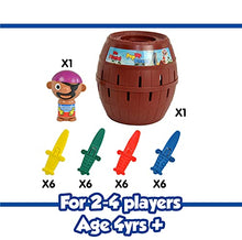 Load image into Gallery viewer, TOMY Games T7028 TOMY Pop Up Pirate Classic Children's Action Board Game Toy, Wood-Choc Brown